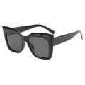 Oulaiou 5284 Leopard Print Butterfly Large Frame Sunglasses Women's Plain Glasses Men's Fashionable Catwalk European and American Cross-Border Sunglasses. 