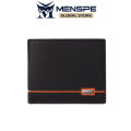 MENSPE Men Wallet Card Case Soft PU Wallet Business Wallets H Zipper Multi-Card Position ID Credit Cards Holders Solid Color Travel Purses Pouch. 