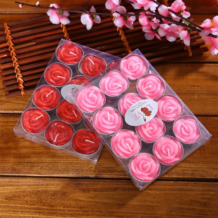 Migeet%20Rose%20Scented%20Tea%20Lights%20Candles%2012%20Packs%202%20Hours%20Burn%20Duration%20Highly%20Scented%20Rose%20Shaped%20Candle%20Set%20for%20Wedding%20Proposal%20Birthday%20Valentines%20Day%20Festivals%20Pink%20-%20Image%207