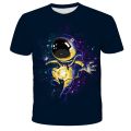 2022 Cosmos Planet Space Galaxy Astronaut 3D T-Shirt Children Moon Print Star Sky Boys Girls Kids Fashion Tshirt. 