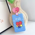 KPOP Bangtan Boys Card Holder Hard Case TATA COOKY Photocard Protector Key Ring with Stretchable Hanging Chain. 