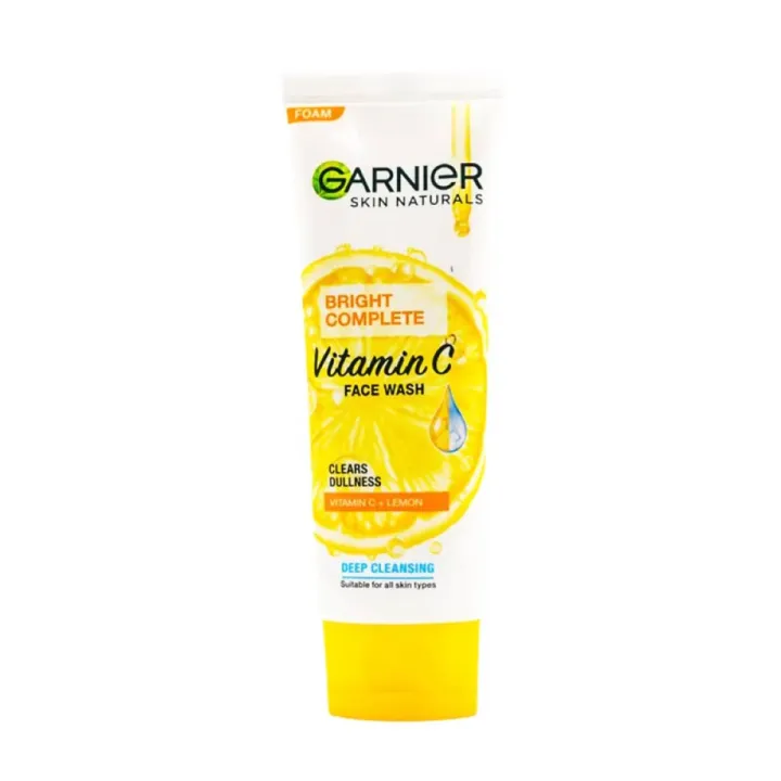 Garnier%20Bright%20Complete%20Vitamin%20C%20Face%20Wash%20100ml/%2050ml%20-%20Image%202
