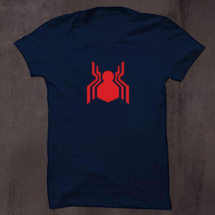 Spider-Man%20Symbol%20Printed%20Summer%20Wearable%20Mens%20Round%20Neck%20Cotton%20T-Shirt%20-%20Image%202