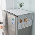 1PCS Dust Cover Refrigerator Cover with Pocket Double Sided Storage Hanging Bags Kitchen Fridge Cover. 