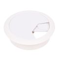 4 PCS Computer Desk Table Cable Hole Cover PVC Ware Cap White.