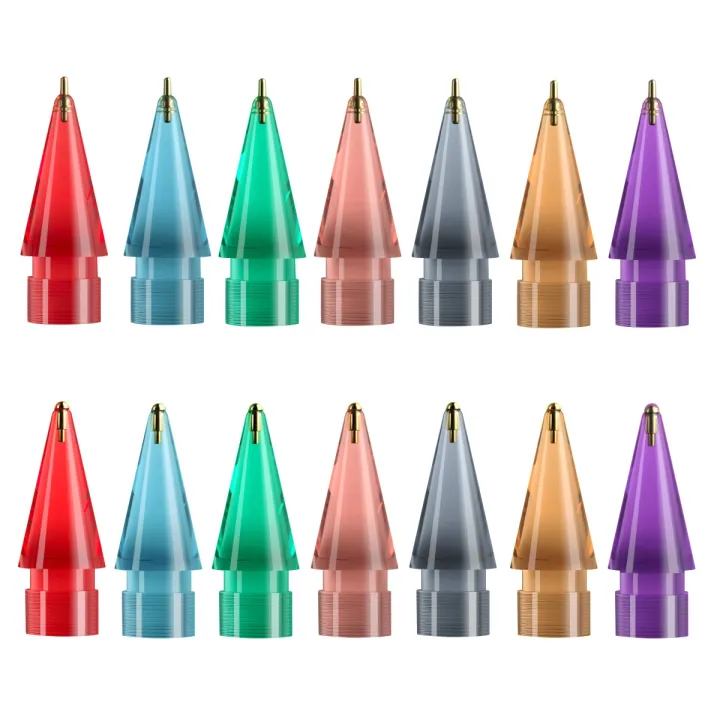 For%20Apple%20Pencil%201/2%202pcs%20Stylus%20Transparent%20Replacement%20Needle%20Nib,%20Spec:%20Round%20(Purple)%20-%20Image%202