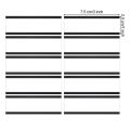 50Pcs Magnetic Label Holders with Data Card Holders for Metal Shelf.