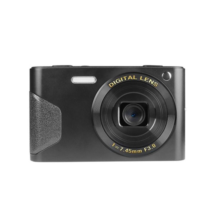 C8 4K 2.7-inch LCD Screen HD Digital Camera Retro Camera,Version: 48W Upgraded Version Black