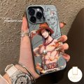 Luxury Plating Meatl Case For Redmi 9A 10 12 9T A1 13C 10A 10C 12C A2 9 9C NFC Note 13 11 12 9 11s 10 8 10s Pro Max Poco X6 M6 M3 C55 Mi 12 11 Lite Trend Anime Cool Luffy Ace Cover. 