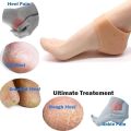 Premium Silicone Heel Pads for Foot Pain Relief, Single Size Fit, Single Pack. 