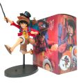 One Piece Figure Running Backpack Luffy Figure Ace Sabo Ornament Pirate Desktop Decoration Stall Merchandise. 