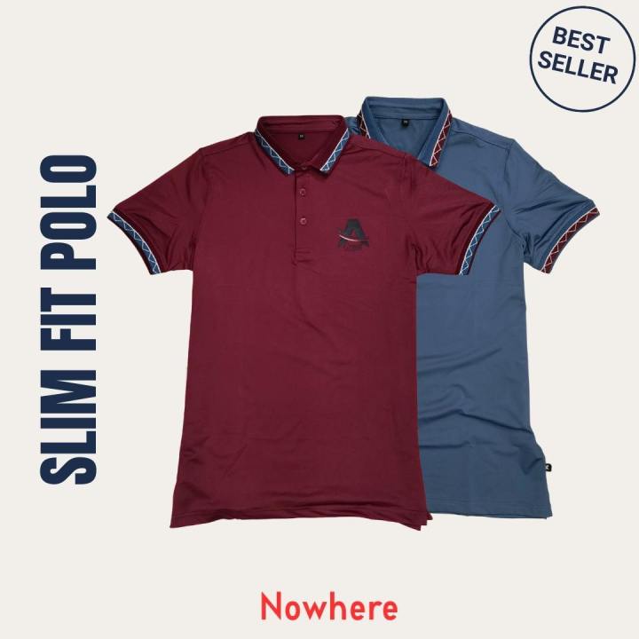 Mens Stylish Premium Polo by Nowhere- Slimfit