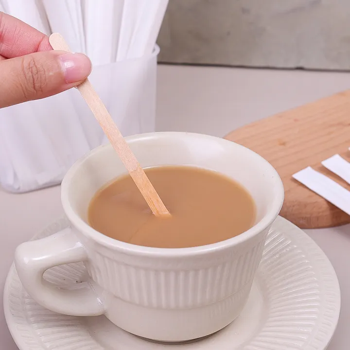 100/200Pcs%2014cm%20Disposable%20Stir%20Sticks%20Single%20Packaged%20Coffee%20Wood%20Coffee%20Stirrer%20Cafe%20Shop%20Supplies%20Kitchen%20Accessory%20-%20Image%204