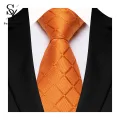 Sunnyheart Men Tie Men's Geometric Design Satin Tie for Formal Casual Events Perfect for Weddings St Style High Quality Necktie cessory Geometric Pattern Tie. 