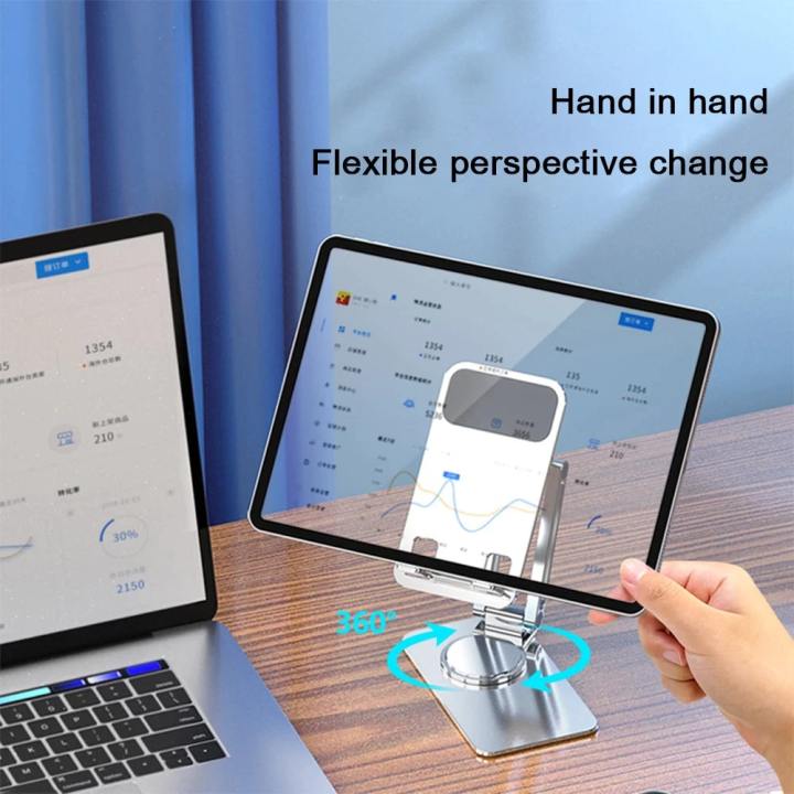 360%20rotate%20Aluminum%20mobile%20and%20tablet%20stand:%20Adjustable,%20Compact,%20and%20Universally%20Compatible%20-%20Image%203