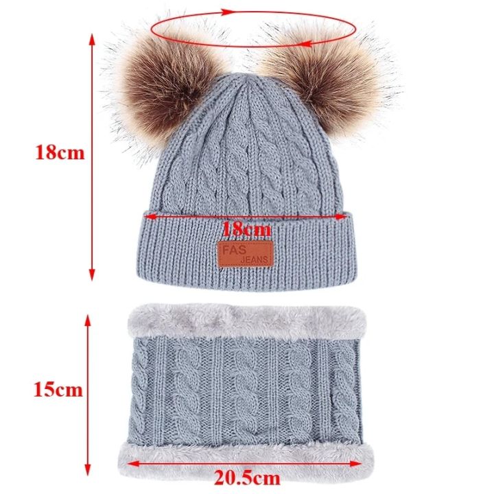 3PCS%20Cute%20Pompom%20Knitted%20Hats%20Winter%20Baby%20Hat%20Scarf%20Gloves%20Set%20Solid%20Color%20Toddler%20Bonnet%20Outdoor%20Warm%20Infant%20Accessories%201-5Y%20-%20Image%205