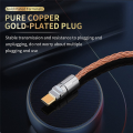 OTG Cable Adapter Type-C to Type-C Cable Double-Headed Headphone Decoding Earphone Sound Card Cable for Huawei/Samsung HiFi.