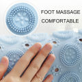 Round Non-Slip Bath Mat Safety Shower PVC Bathroom Mat With Drain Hole Plastic Massage Foot Pad Bathroom Accessories. 