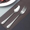 Premium 12-Piece Stainless Steel Spoon & Fork Set - 6 Tea Spoons + 6 Fork Spoons. 