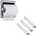 Plastic Toilet Roll Holder Easy-to-install Insert Spring-loaded Toilet Paper Roller White Replacement Roller Spindle for. 