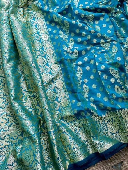 Soft silk katan  Saree For Women Without Blouse Pieces