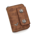 Premium Unisex Wallet with Dual Snap Button – Stylish & Compact Card Holder for Men & Women.