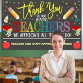 90x150cm Photography Backdrops Teachers Day Thank You Teachers Backdrops for Indoor and Outdoor Backgrounds.