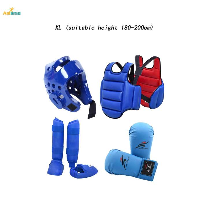 4%20Pieces%20Karate%20Sparring%20Gear%20Thickened%20Boxing%20Gloves%20Vest%20-%20Image%207