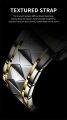 Olevs 2910G Silver & Golden Two Tone Stainless Steel Analog Wrist Watch For Men. 