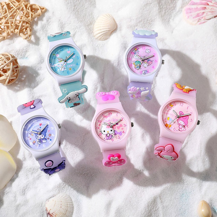 Sanrio%20Watch%20Cute%203D%20Waterproof%20Quartz%20Silicone%20Strap%20Cartoon%20Children's%20Kuromi%20Melody%20Cinnamoroll%20Watches%20Student%20Gift%20-%20Image%202
