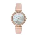 Fossil Es4537 Leather Wrist Strap Watch For Women. 