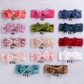 Velvet Double Layer Bow Baby Headband Bowknot Turban for Baby Girl Headbands Newborn Bow Headwrap Hair Accessories 24 Colors. 