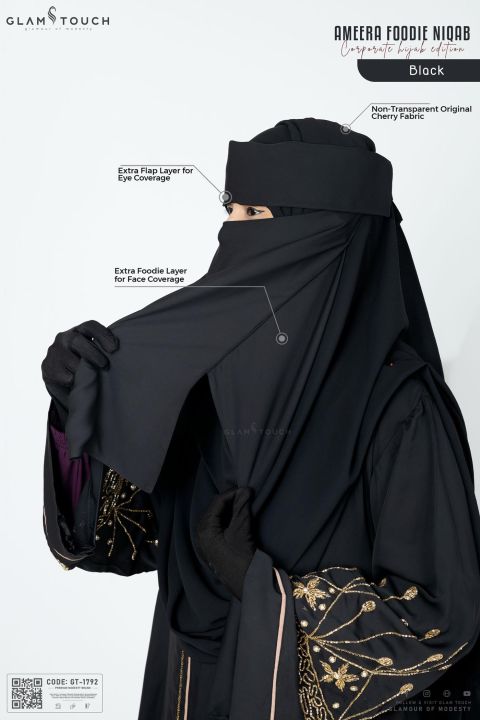 Glam Touch Premium Ameera Foodie Niqab