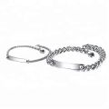 Blank ID name bar bracelet jewelry custom high polished blank men bracelet stainless steel.