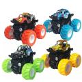 Pull Back Speed OFF-ROAD Monster Trucks for kids 4 wheel drive (4WD) Friction Monster Truck Car with 360stunt for kids(Red And Sky Blue). 