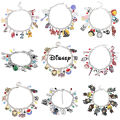 Alien Disney Marvel Movie Peripheral Jewelry Winnie the Pooh Bear The Little Mermaid Moana Stitch Charm Bracelets For Women Girl Gift. 