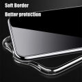 Phone Case Motorola E40 Back Cover Soft Clear Transparent Shockproof Car Magnetic Holder Ring Cover For Moto E40 Case. 