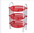 Round Mini Rack Red And White smart room decore Rack Toy Rack.