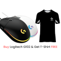 Logitech G102 Light Sync Gaming Mouse with Customizable RGB Lighting, 6 Programmable Buttons, Gaming Grade Sensor, 8 k dpi Tracking,16.8mn Color, Light Weight. 