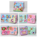 Yfashion 1pc Baby Early Learning Soft Cloth Books Creative Squeak Crinkle Book Puzzle oys ifts for Kids Style:an. 