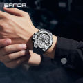 Sanda Men's Watches Sports 50M Waterproof Digital Wristwatch for Male Clock Stopwatch Men's Watch 9010.