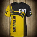 Men's T-shirt Caterpillar 3D summer 2023 3D image box men's avatar top casual fashion arm black pattern.