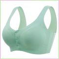 Nursing Bra Latex Feeding Bra Front Buckle Bra.