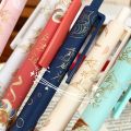 New 0.5mm Black Refill Lucky Writing Pen General Purpoe tudent Writing Office tationery 6Pc Chinee tyle Retro Puh Core Neutral Pen.