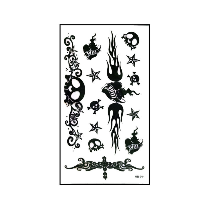 Temporary Tattoo Sticker Premium 04 (4 sheet)