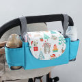 DSstyles Universal Stroller Organizer With Insulated Cup Holder Phone Bag Stroller Hanging Bag Multi-Pocket Storage Bag. 