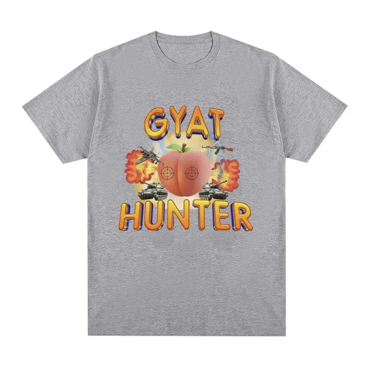 Gyat%20Hunter%20Funny%20Meme%20T-shirt%20Women's%20Fashion%20Retro%20Short%20sleeved%20T-shirt%20Casual%20Loose%20Large%20T-shirt%20Street%20Clothing%20-%20Image%205