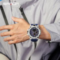 SANDA 6198 Fashionable Cool Night Light Dual Screen Multi functional Outdoor Sports Waterproof Men's Electronic Watch. 