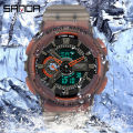SANDA Brand Men's Outdoor Leisure Luxury Sports Fashion Personality Multi-function Men's Waterproof Electronic Watch. 