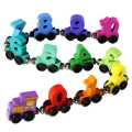 Wooden Digital Colourful Number Train - Educational Toys, 12 PCS Wooden Train Set Magnetic Wooden Number Train Set Includes 1 Engine Car Montessori Toys. 